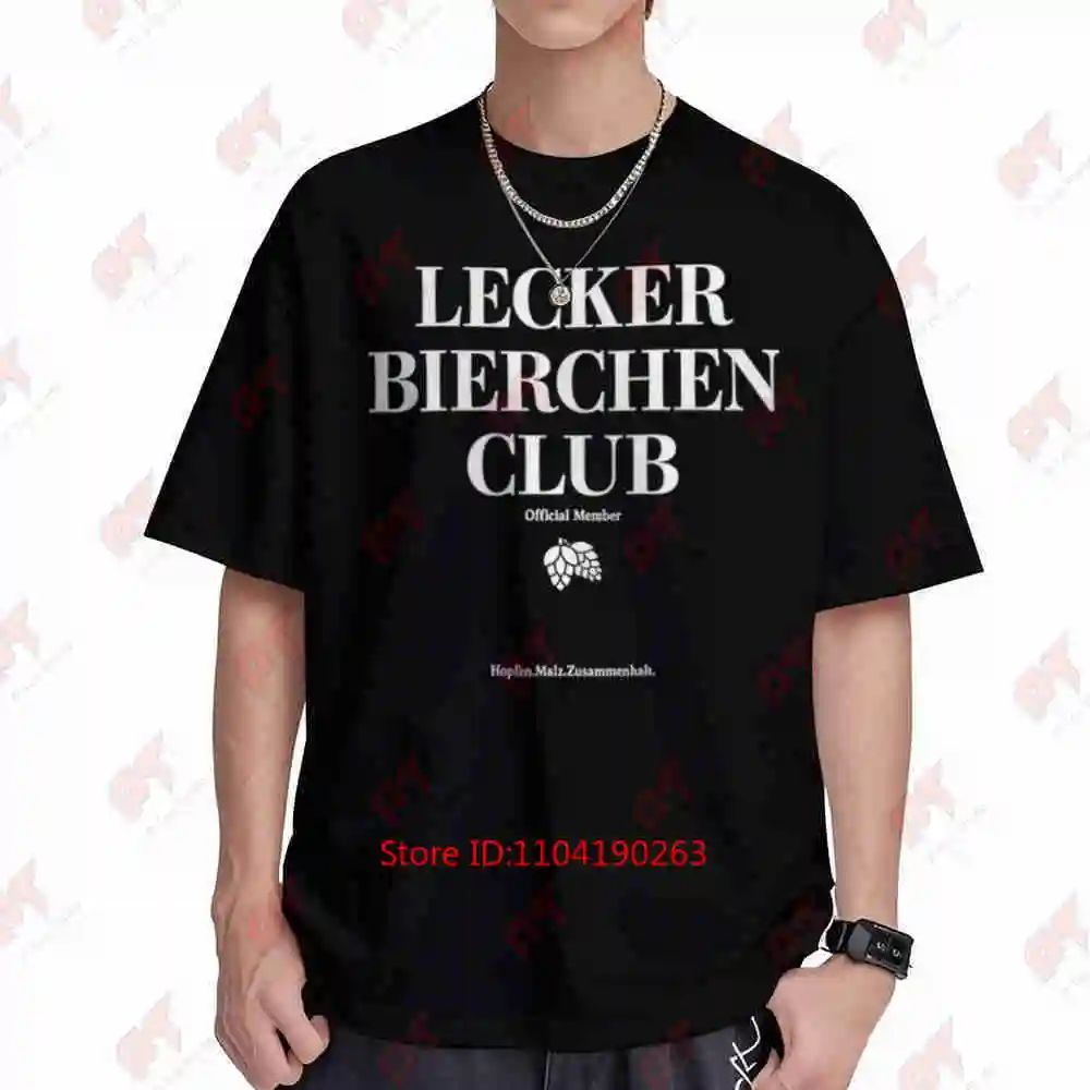 Lecker Bierchen Club X Member Mallorca Bier Short Sleeve Tee 100% Cotton T-Shirt