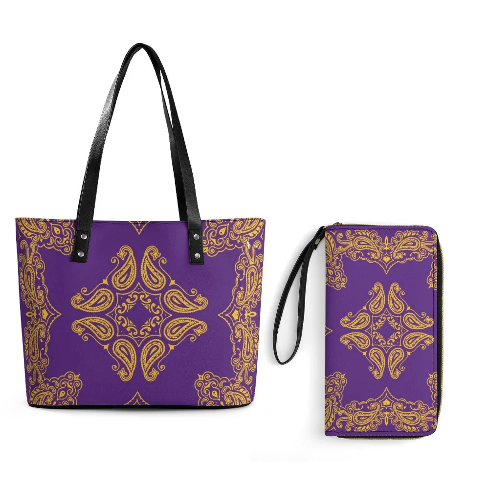 

2/комплект, комплект сумок и кошелька, бандана, женская сумка на плечо, комбинированная ночная сумка с принтом на заказ