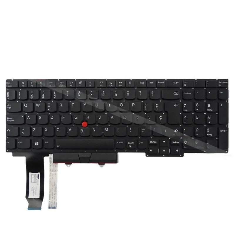 Teclado retroiluminado en español A+ para portátil Lenovo Thinkpad E15 Gen2 E15 Gen3 E15 Gen4