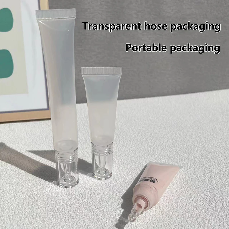 Tubos cosméticos recargables de 10/15ml y botellas cuentagotas para protector solar, crema para ojos, loción, base líquida y ácido hialurónico