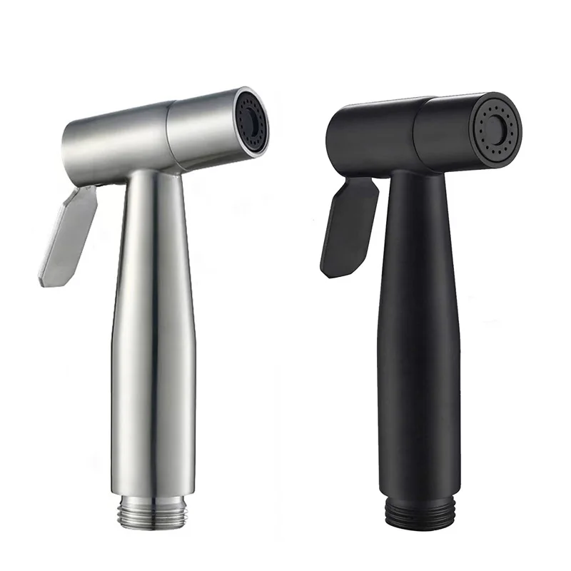 

Handheld Toilet Faucet Sprayer Held Stainless Steel Sprayer Gun Hand Bidet Spray Bathroom Self Cleaning Shower Head Hand Faucet