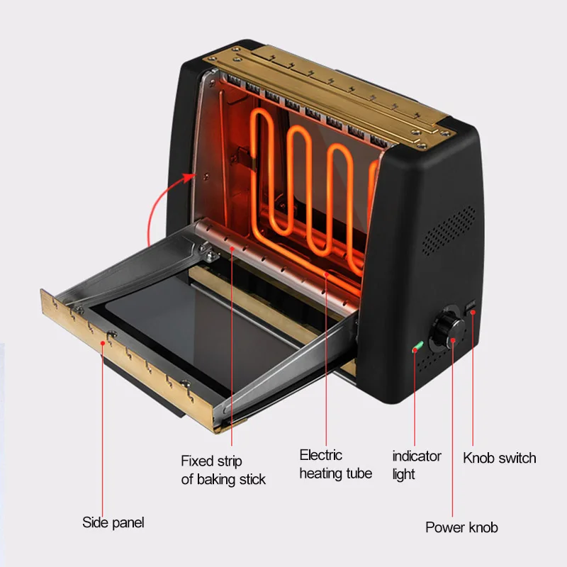 Grill domowe automatyczne obrotowe szpikulce bezdymne Grill elektryczny obrotowe 220V/1200W Grill