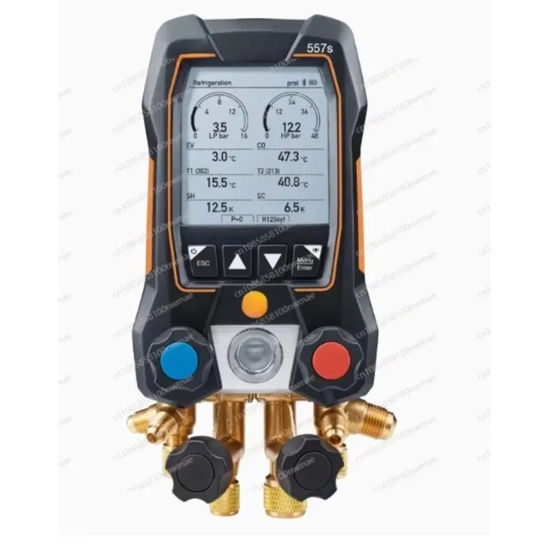 Intelligent Digital Manifold with Bluetooth and Bidirectional Valve Group with Fixed Cable Clamp Temperature Probe  557s