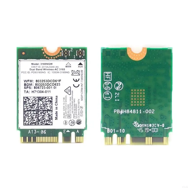 P9JB 3165NGW 600M Dual-band WiFi Card WirelessAc Card Mini PCIE 802.11AC WLAN