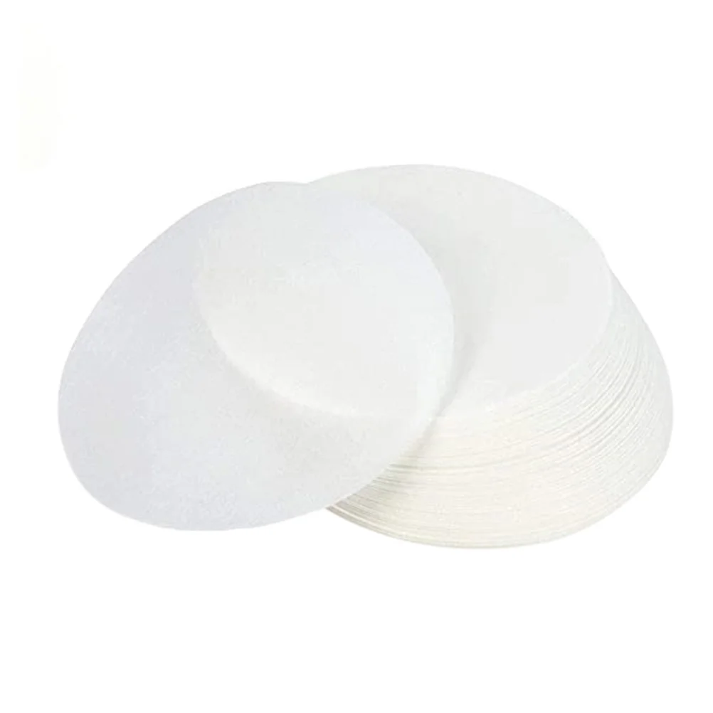 50 Pcs Baking Paper Oil-absorbing Grease-proof Round Mat Barbecue Fryer Practical Oil-proof Flat Skillet