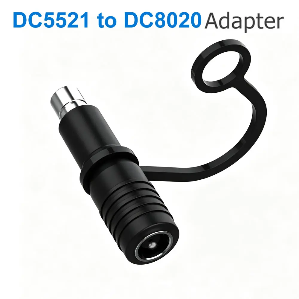 DC Power 5.5mmx2.1mm Female to DC 8020 Male Converter Adapter for Jackery Solar Panel RV Portable Power Station Solar Generator