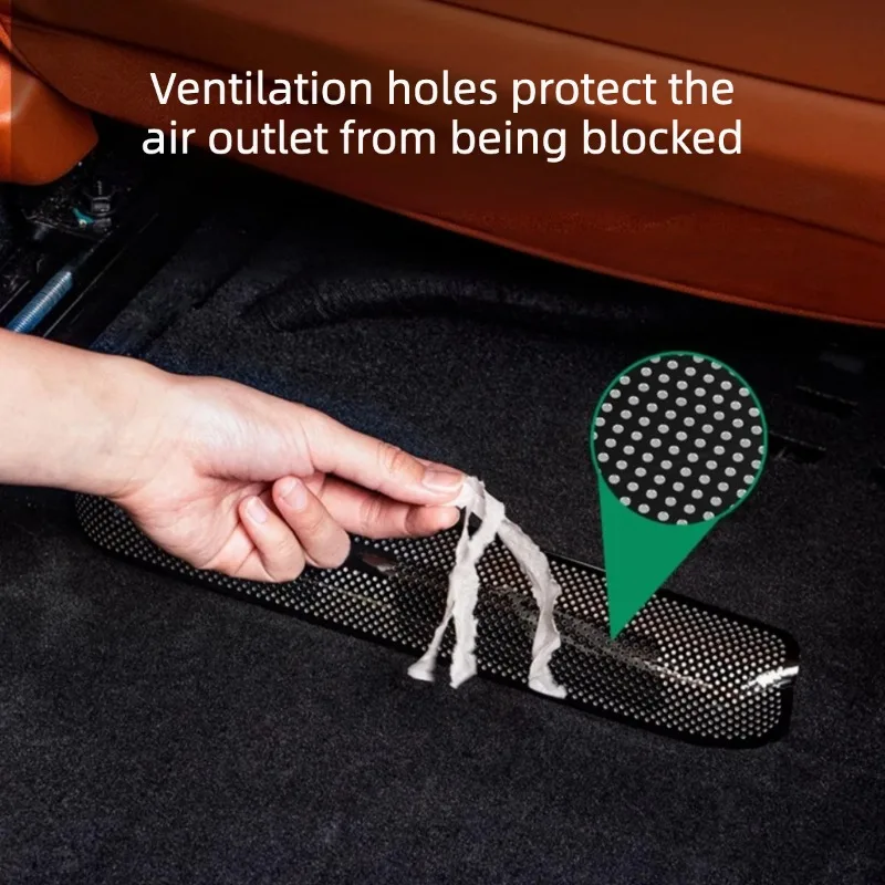 For Li Auto L9 2022-2025 Under‑Seat AC Vent Grille Protective Cover Dustproof Net Car Interior Modification Accessories view 4