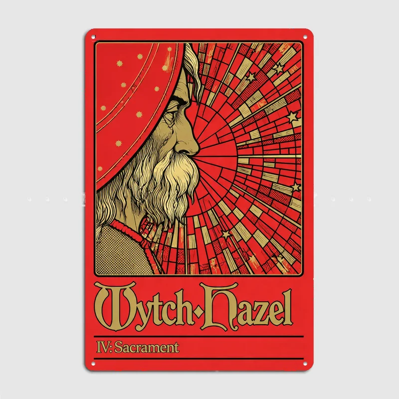 Wytch Hazel IV: Sacrament Tarot Card Retro Poster Metal Posters Sign Indoor Outdoor Room Decoration Home Bar Decor Wall Decor