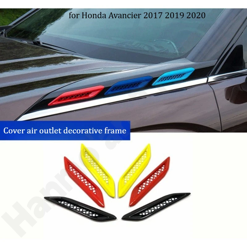 

for Honda Avancier 2016~2020 Three color sticker/electroplated decorative gloss sticker on the side air vent of the hood
