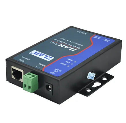 Zlan5102 Seriële Apparaatserver Is Een Industriële Converter Voor Rs232/485 En Tcp/ip-Protocol