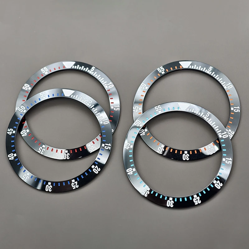 

Mod 38mm Curved Ceramics Bezel Insert Ring Fits For SUB GMT SKX007 SKX009 Watch Case NH35 NH36 Movement Men Watch Refit Parts