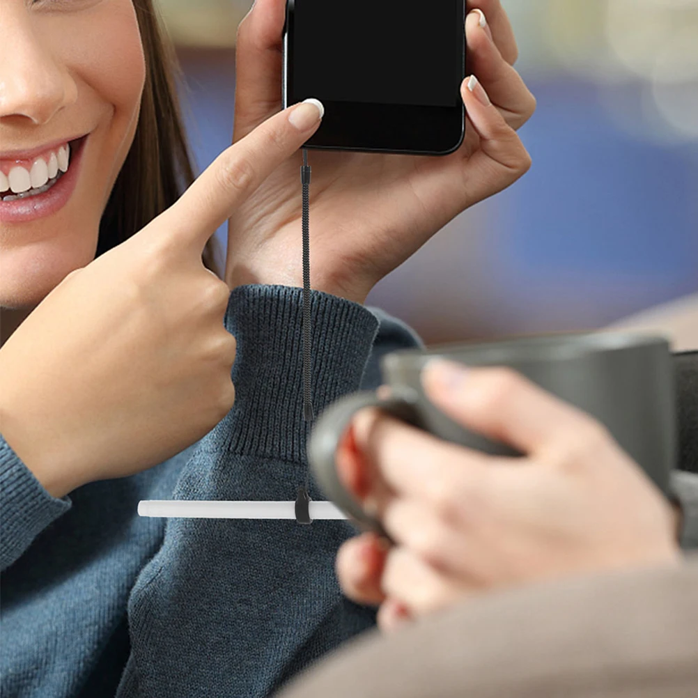 

8Pcs Stylus Pen Spring Cord Phone Lanyard Anti Lost Retractable Coiled Rope Safety Tether for Office School Travel Keys