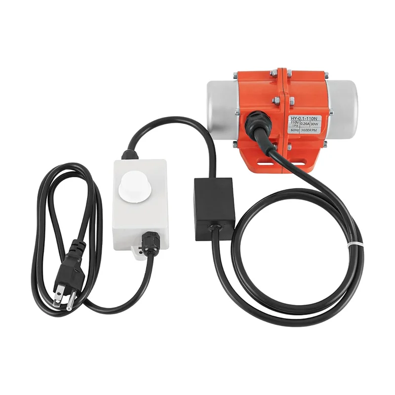 شاشة هزاز خرسانة 30 وات، محرك اهتزاز مع وحدة تحكم في السرعة، مقاوم للماء 3600 دورة في الدقيقة لطاولة اهتزاز الرمال US Plug-AT64 #2