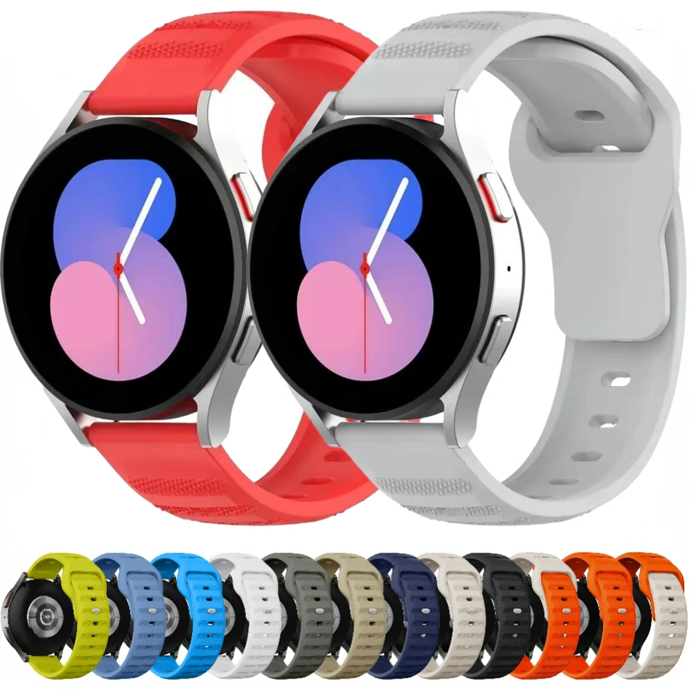 

20mm 22mm Silicone Band for Samsung Galaxy Watch 5/Pro/4/Classic/Gear S3 Bracelet Huawei Watch 4/3/GT2/Pro/Amazfit GTR/GTS Strap