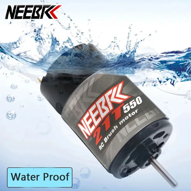 

NEEBRC 550 12T-55T Waterproof Brushed Motor for 1:10 RC Crawler Wltoys Axial Kypsho SCX10 AXI03007 JL 90046 TRX4 TRX6 Car Part