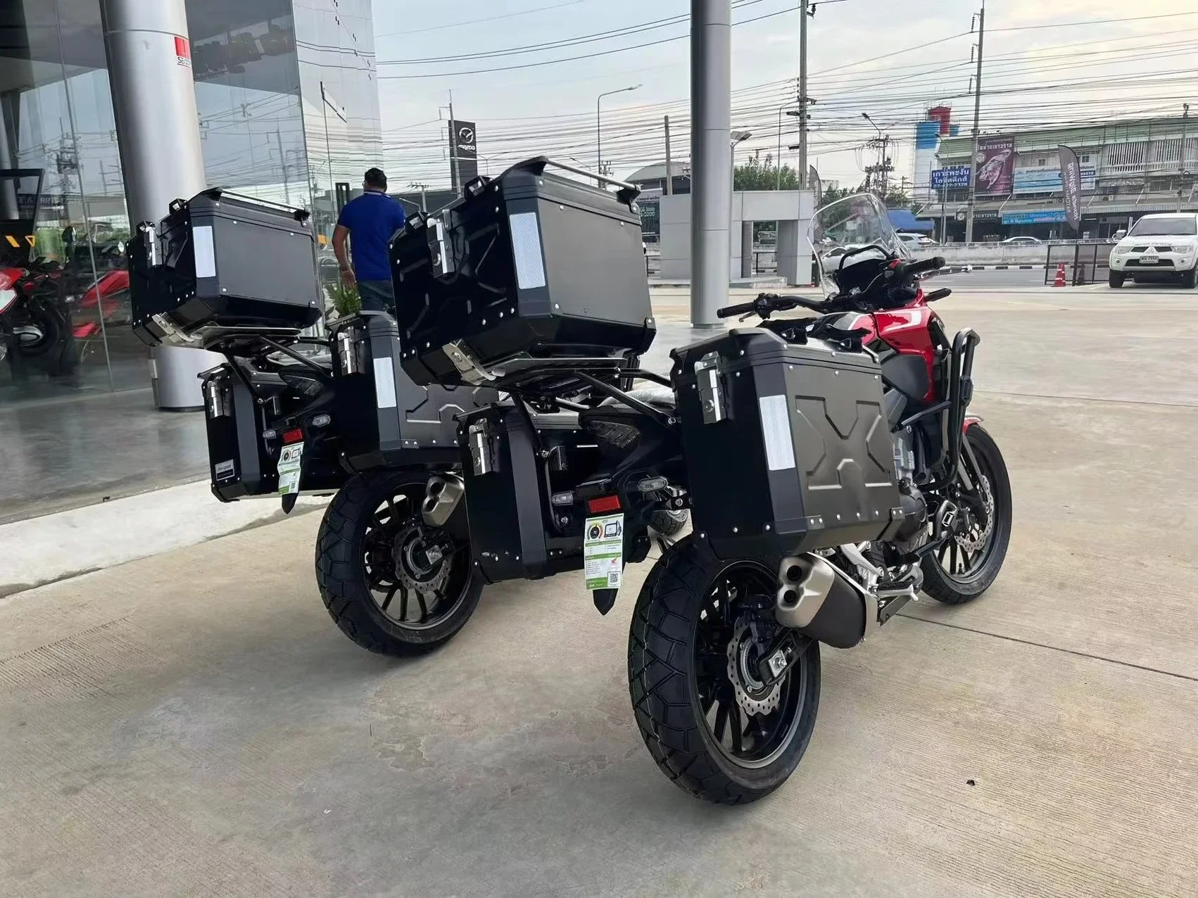 36L Black Or Silver Aluminium Motorcycle Side Box For The Full Types Of Motorcycles