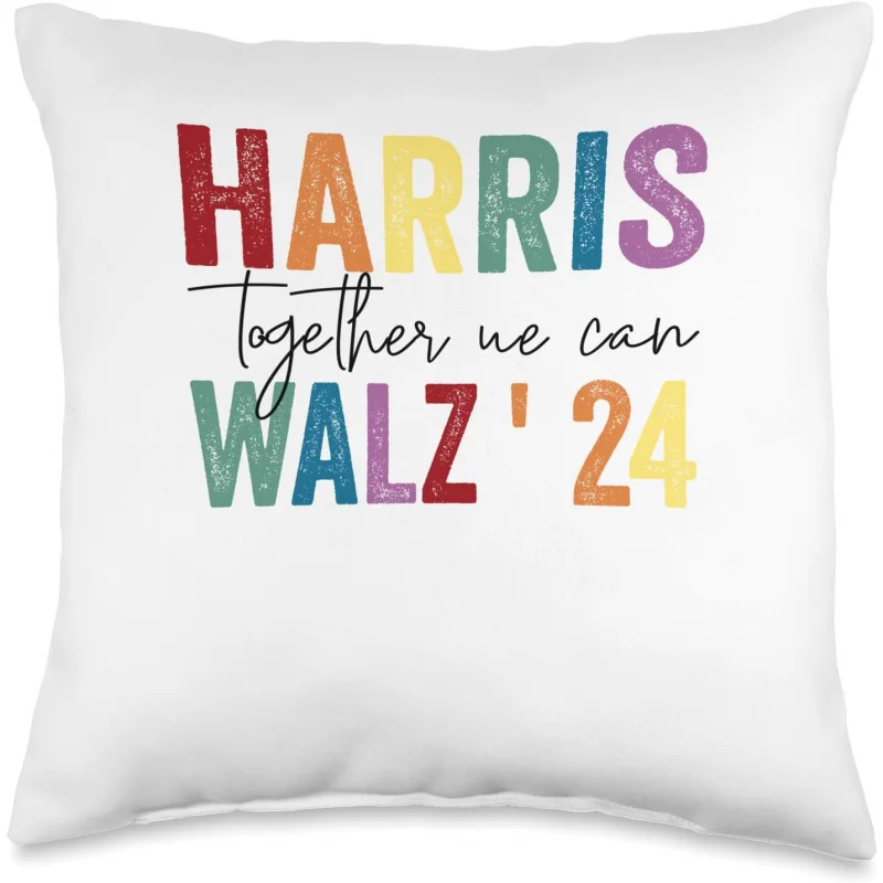 

Harris Walz Together We Can Election LGBT Harris Walz Waltz Throw pillowcase