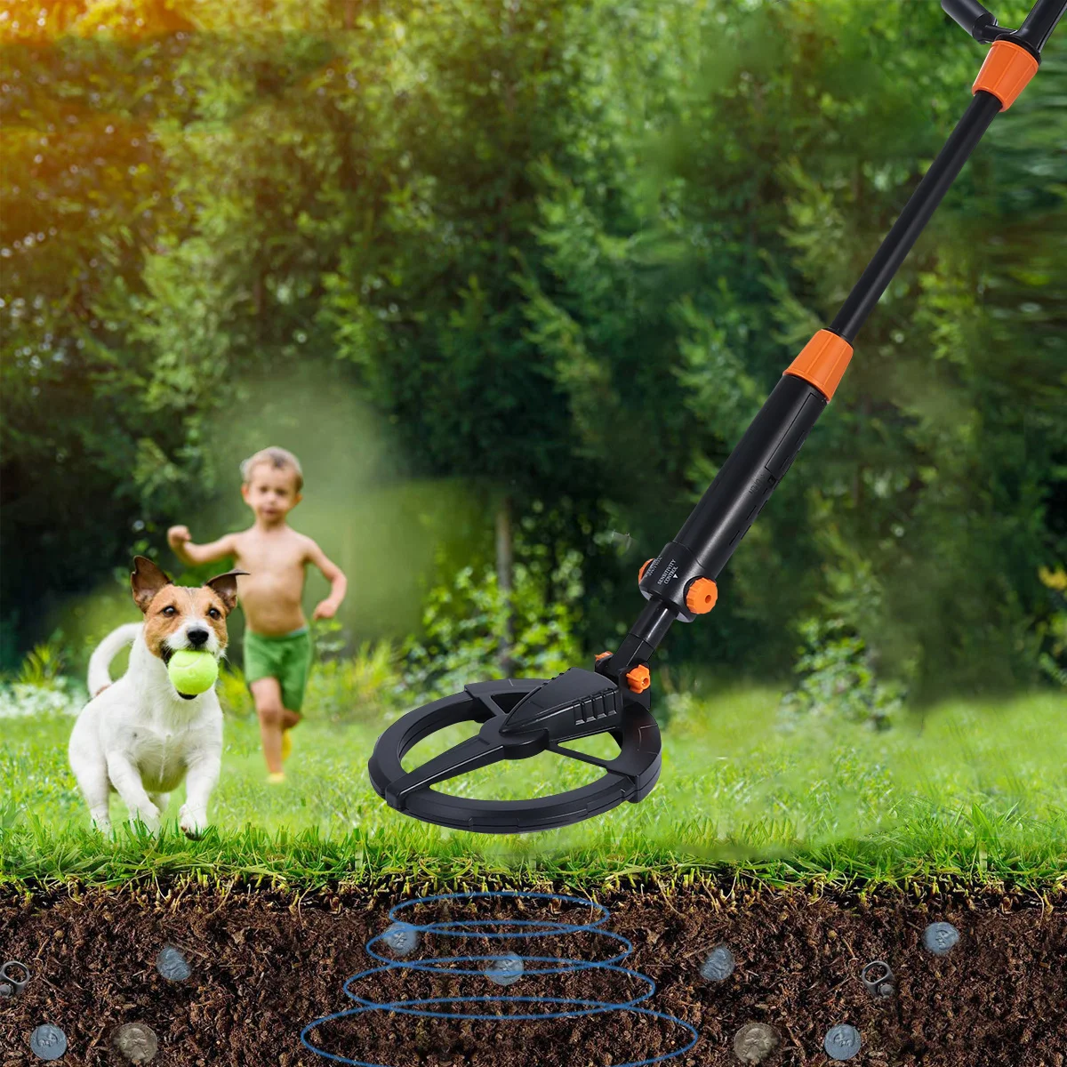 เครื่องตรวจจับโลหะสำหรับผู้เริ่มต้น ค้นหาสมบัติทองคำ ปรับระดับความไวและระดับเสียงได้