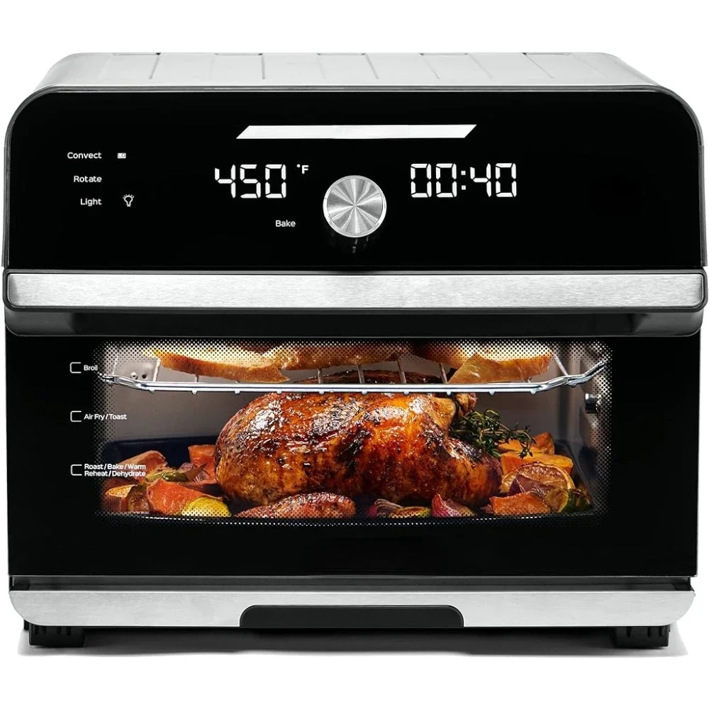 Plus 19QT/18L Toaster Oven Air Fryer, 10-in-1 Functions, Fits 12