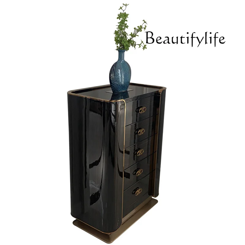 

Italian light luxury minimalist chest size villa suite hotel solid wood baking paint