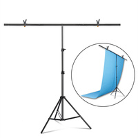 T-shaped Tripod Stand  Background Backdrop Photography Adjustable Support System Photo Studio  for Non-Woven Muslin Backdrops