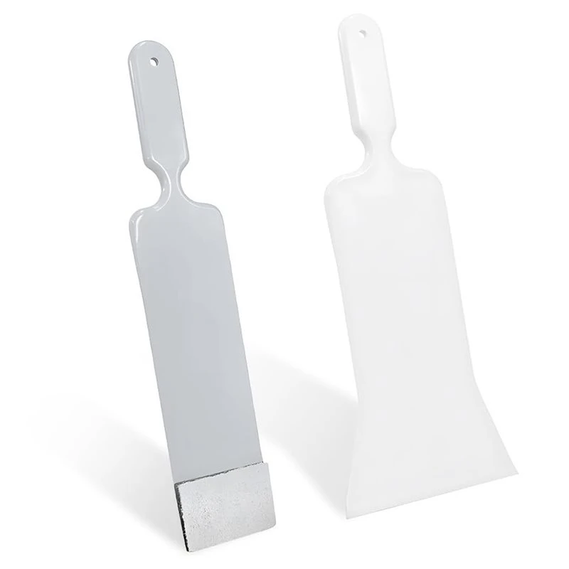 A96E-For Automotive Front Wrapping Windshield Paddle Squeegee, 2 PCS Long Handle Flat Glass Tinting Tools-Bulldozer Squeegee
