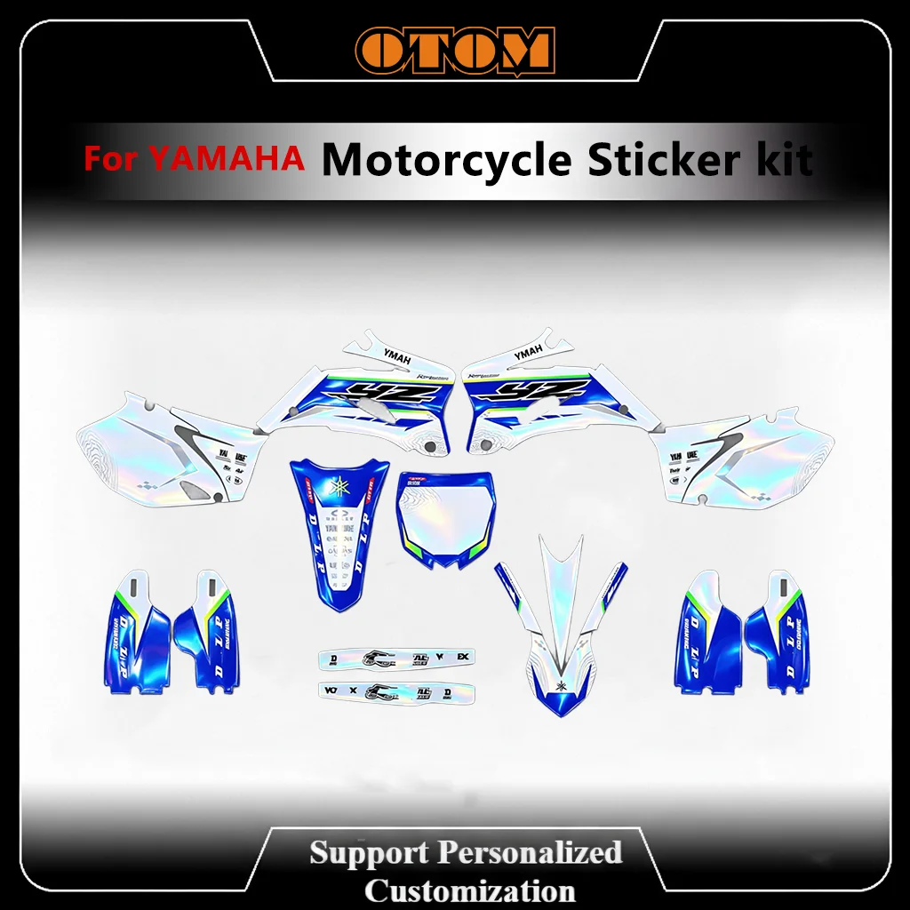 

Customize Motocrycle Graphics Decals Kit For YAMAMA YZ250F YZF250 YZF450 2006-2025 Holographic Sticker Kit