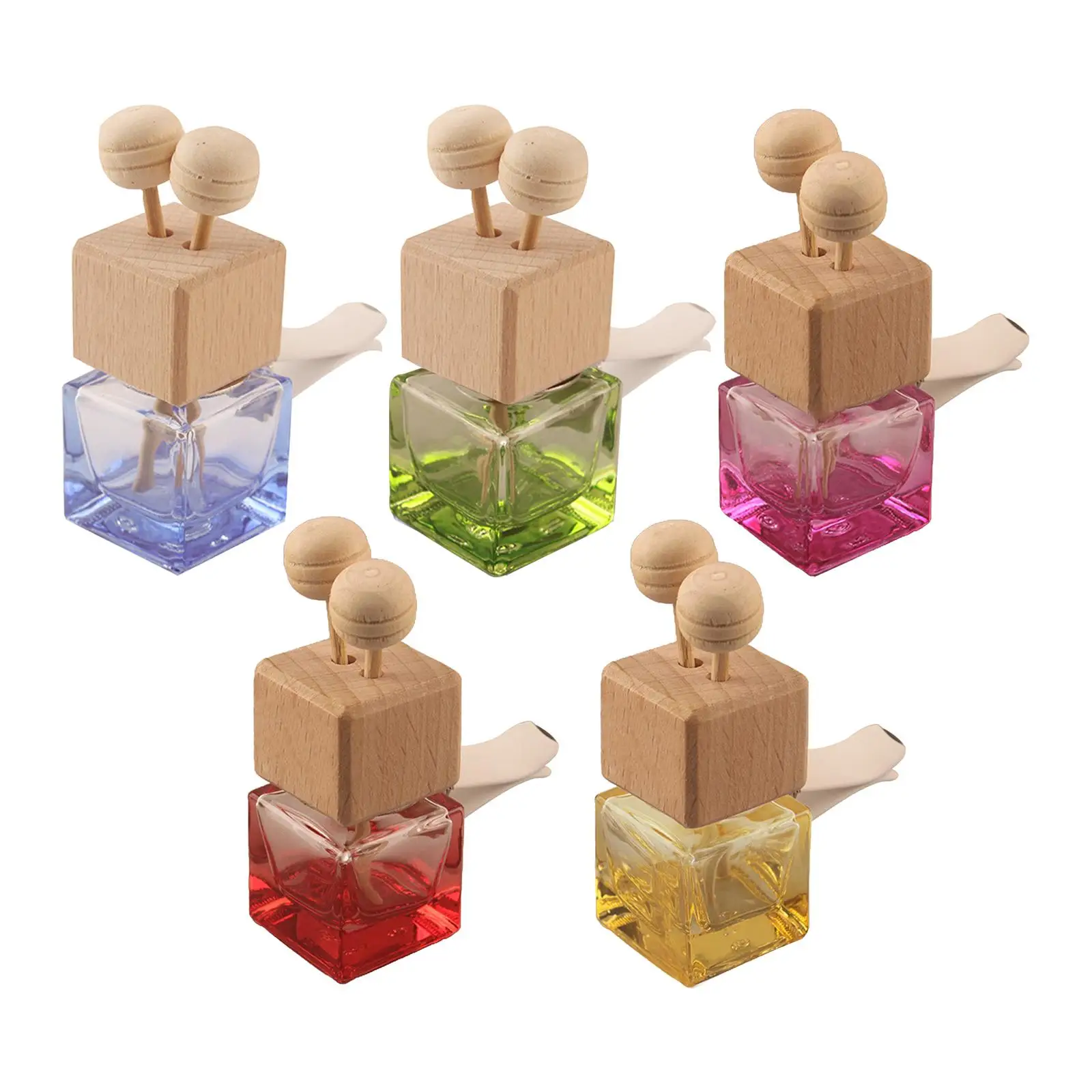 4 Pieces Perfume Bottle Essential Car Aromatherapy Diffuser Bottles for Home Office