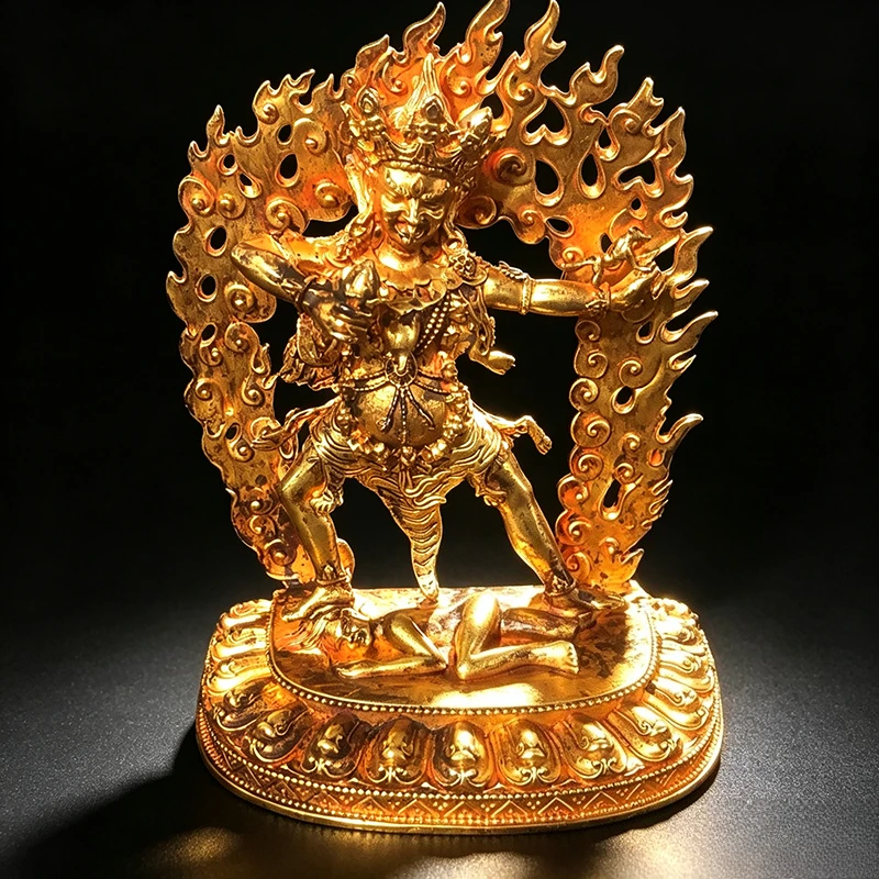 Ekajati Statue Tibetan Buddhist One-Hair Mother Dharma Protector Sculpture Nepal Tantric Buddha Figurine Home Altar Worship