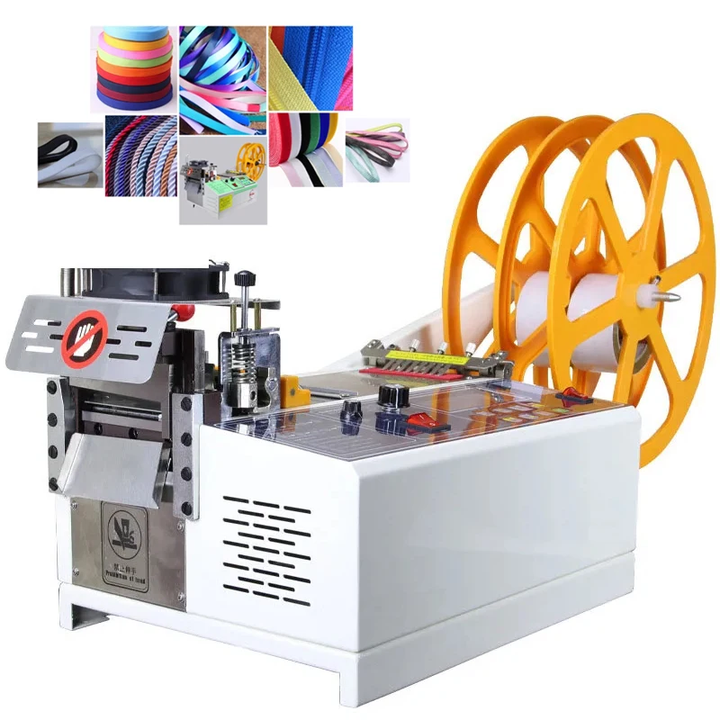 

220V/110V Automatic Computerized Rope Cutting Machine Cold and Hot Zipper Cutting Ribbon Cutting Webbing Machine