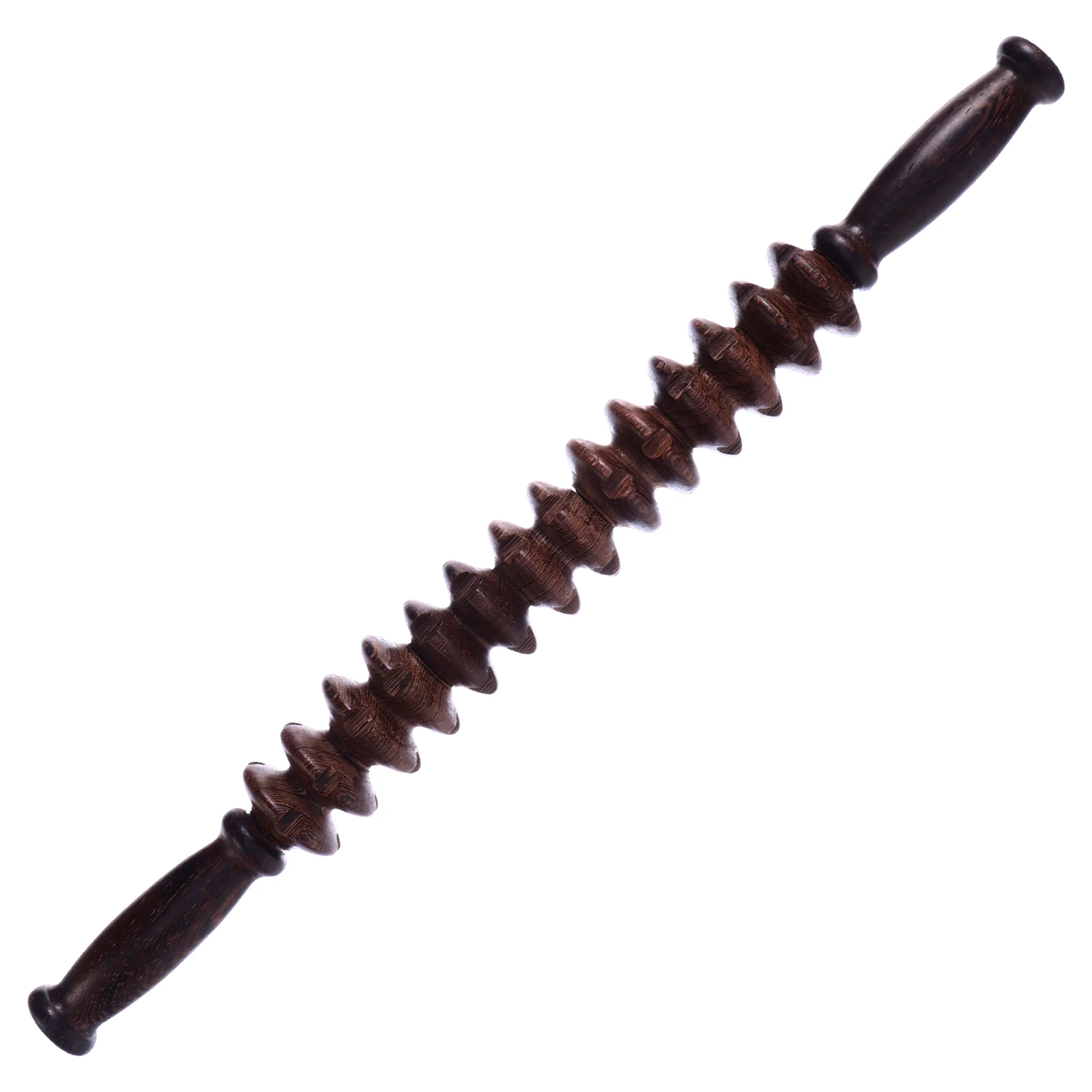 

Wooden Massage Roller Body Muscle Relaxation Stick for Yoga Exercise Anti-Slip Handle Deep Tissue Fascia Roller for Back Neck