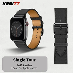 Kebitt Genuine Leather Band For Apple Watch Series 11 10 9 8 7 6 5 Se 3Ultra 3 2 46MM 41mm 42MM 45mm 49MM Iwatch Strap Watchband