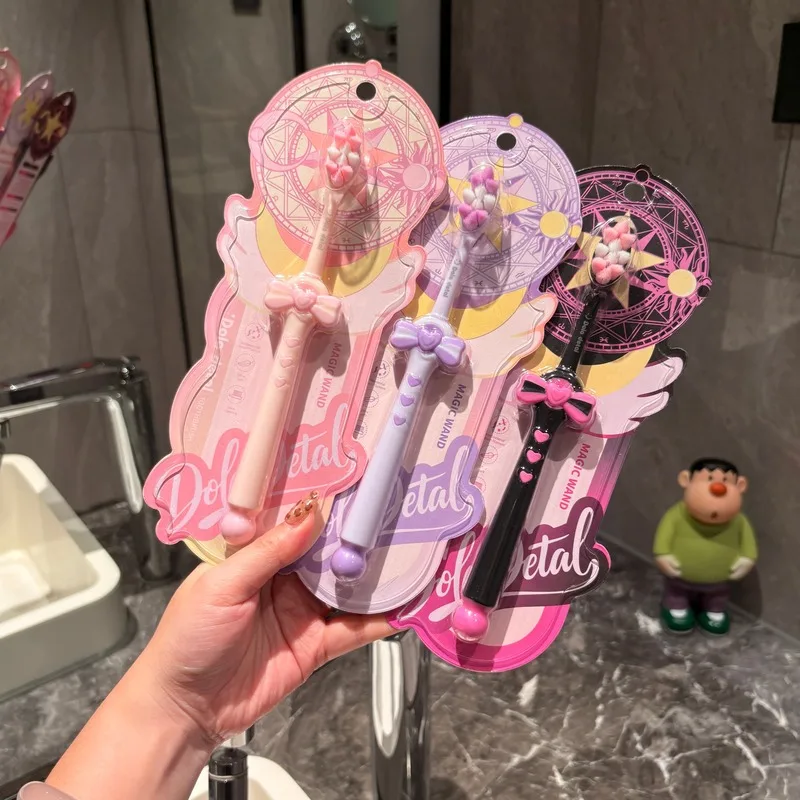 Soft Toothbrush Fairy Stick Student Princess Female Exclusive Clean Toothbrush Advanced Cute High Appearance Level Toothbrush