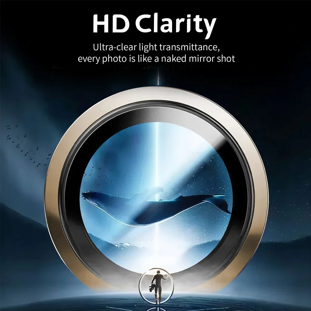 2-3Pcs Kamera Schutz Metall Ring Für IPhone 16 Pro Max Glas Ring Hinten Objektiv Abdeckung IPhone 15 Pro plus IPhone14 Schutzkappe