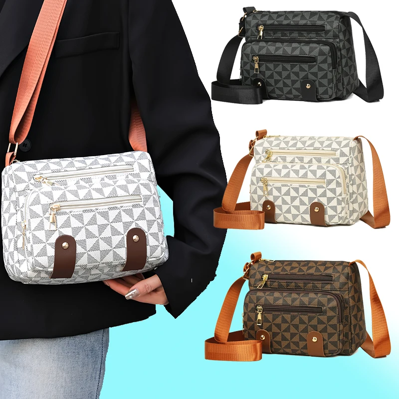 

Модная сумка, подходящая для путешествий и встреч, с регулируемыми лямками из искусственной кожи, конструкцией с несколькими отделениями и застежкой-молнией