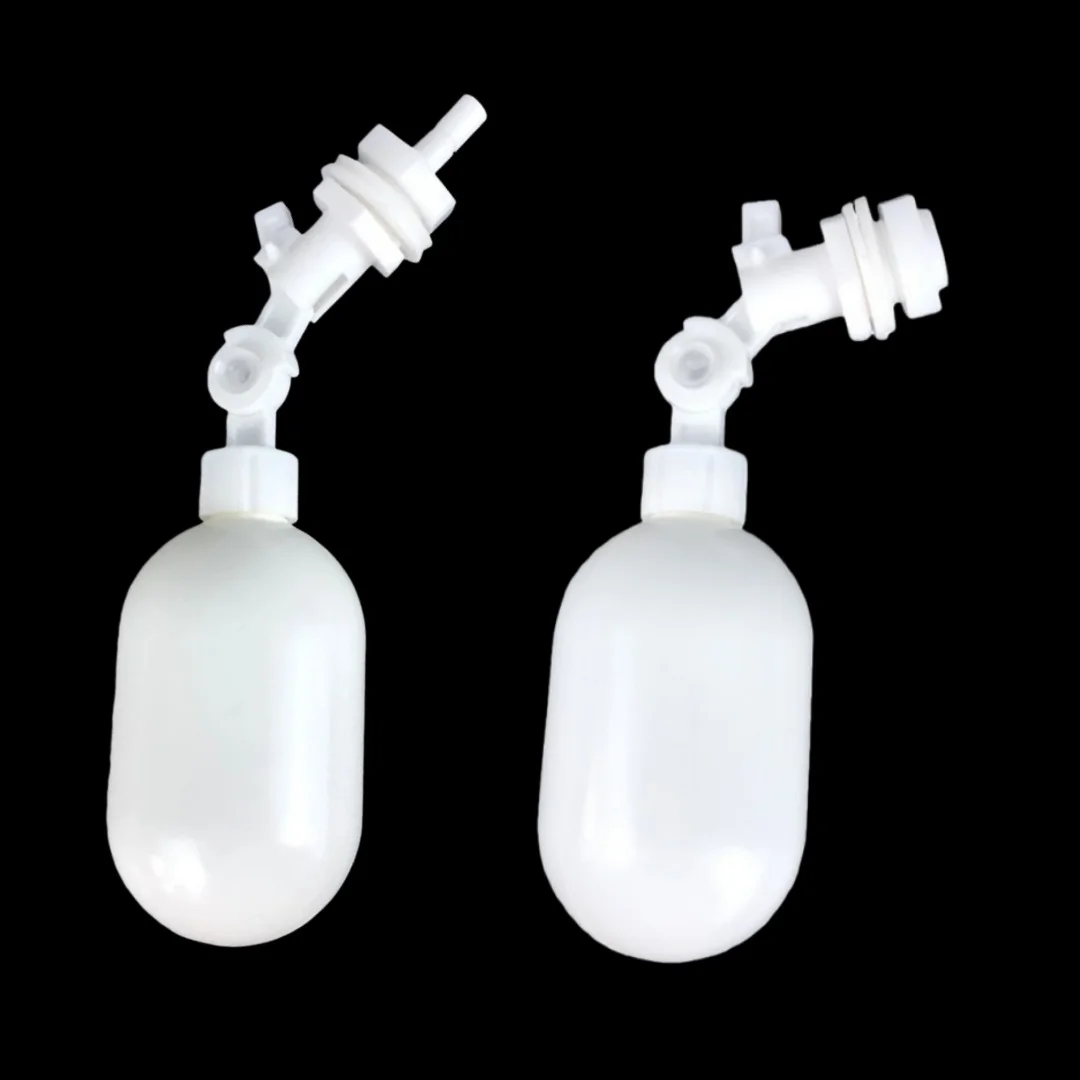 White Plastic Adjustable Auto Fill Float Ball Valve Water Control Switch For Water Tower Water Tank 1/4