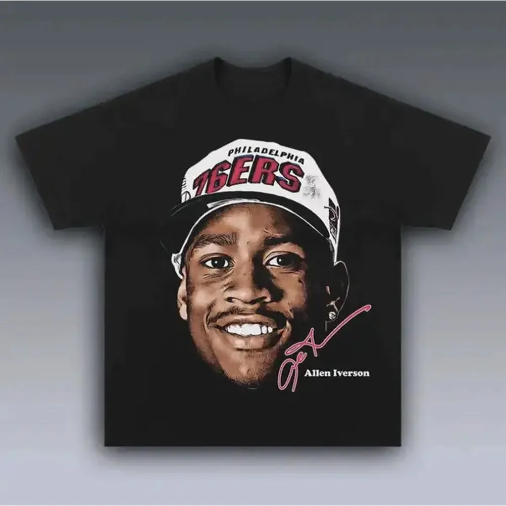 Allen Iverson Vintage Tee, Allen Iverson T-Shirt, Unisex Basketball Shirt, Hip Hop Graphic Tees, Gifts Shirt, Menswear Womenswear Streetwear
