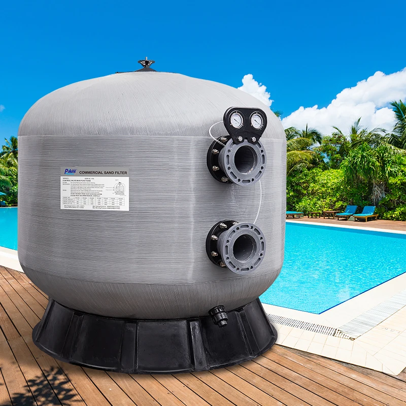 Factory Commercial Side Mount Sand Filter Water Treatment Fiberglass Flange Filter Public Swimming Pools Quality Pool Accessory