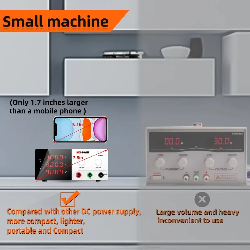 Potência R-SPS3030 30V 30A Laboratório Teste 4 Digital Ac para DC Fonte de alimentação variável