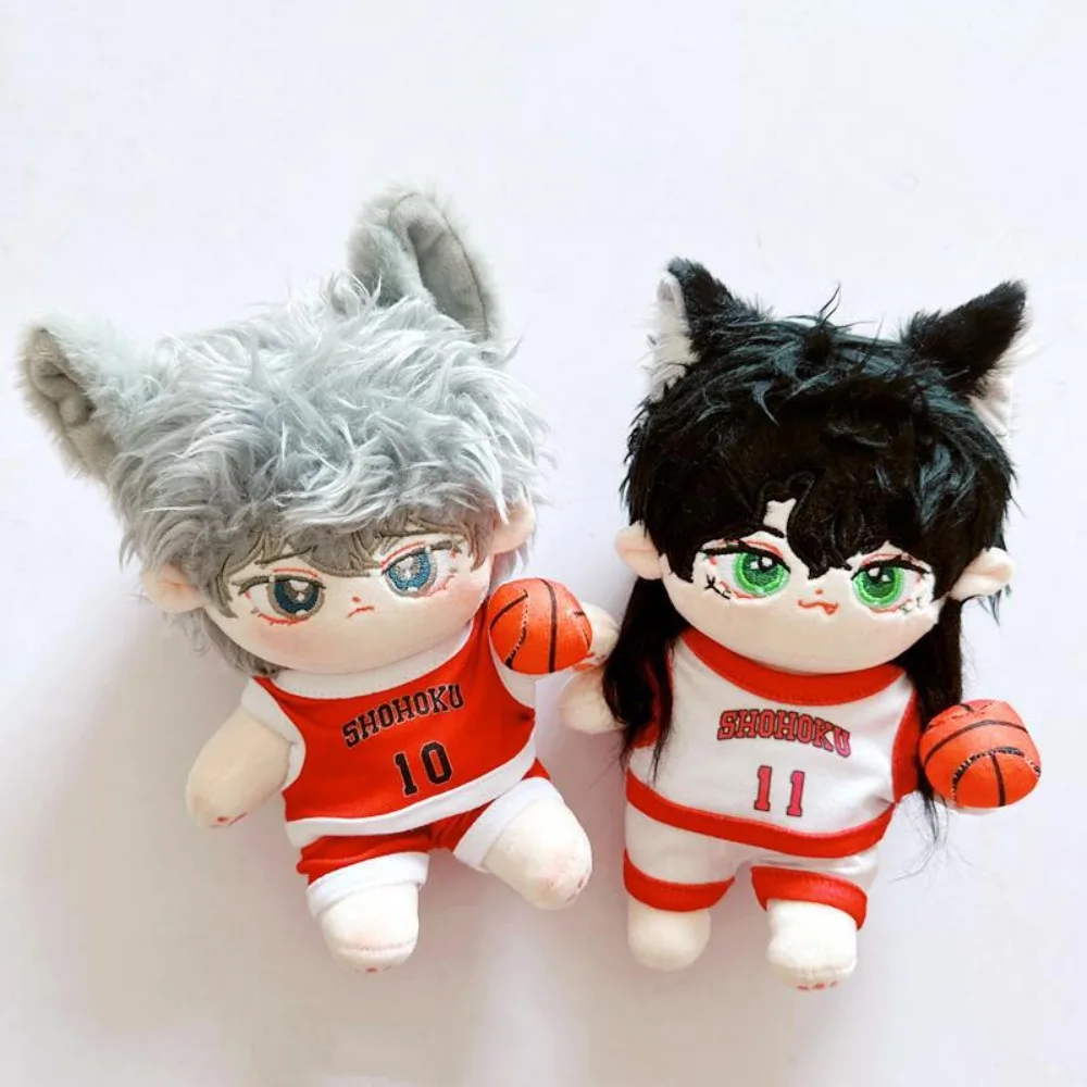 Three-piece Set Doll Basketball Uniform Outfit Pant 20cm Cotton Doll Clothes Ball Mini Plush Doll Sports Clothes