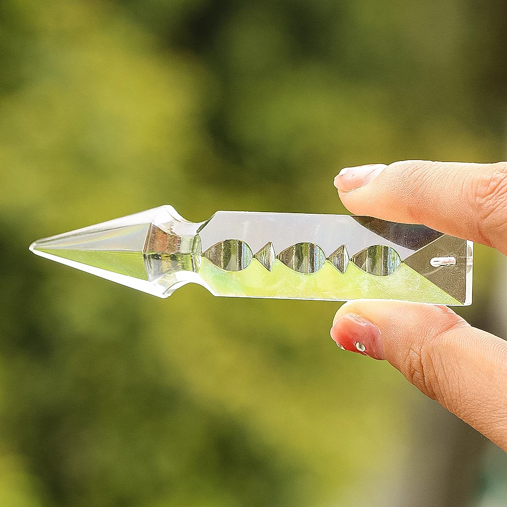 

100mm Rocket Head Hanging Crystal Chandelier Parts Glass Faceted Prism Sunlight Catcher DIY Wedding Home Decoration