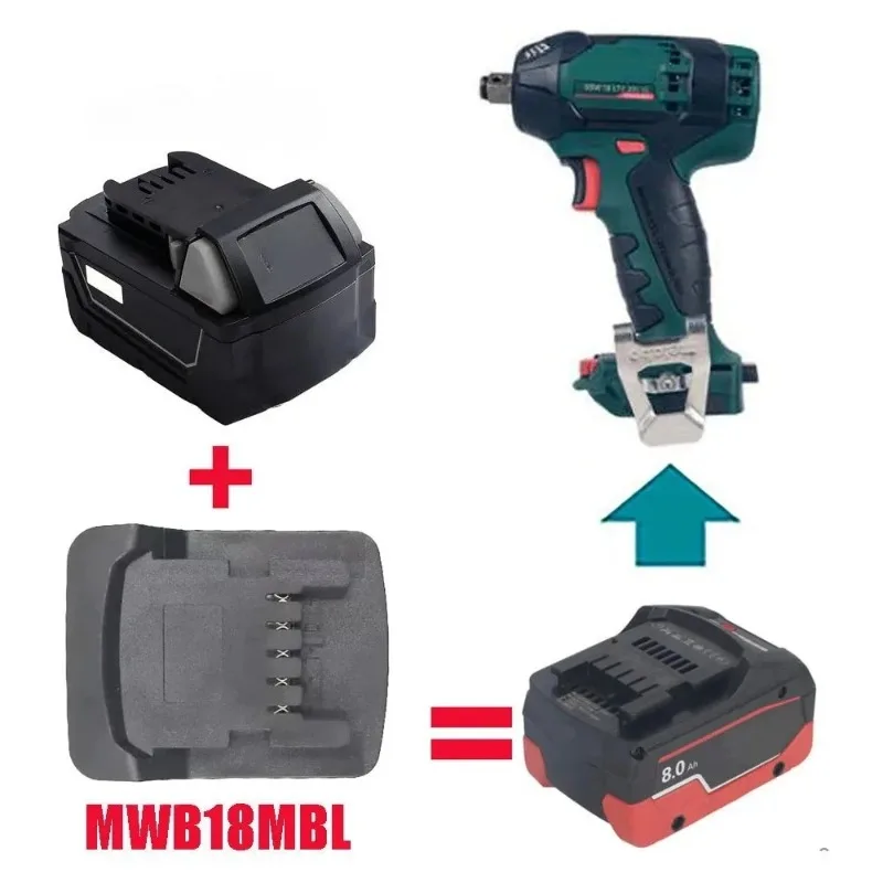 MWB18MBL BSB18MBL Battery Adaptor Suitable for Milwaukee/Bosch 18V/20V Lithium-ion Batteries Use with For Metabo 18V Power Tools