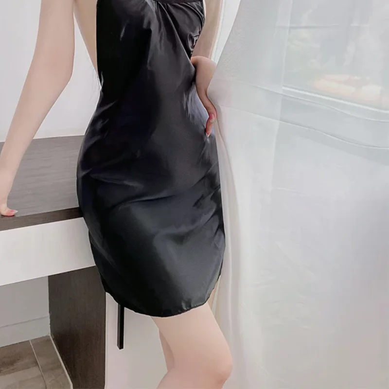 Lingerie sexy Abito a canotta con un petto Pigiama sexy Camicia da notte seducente