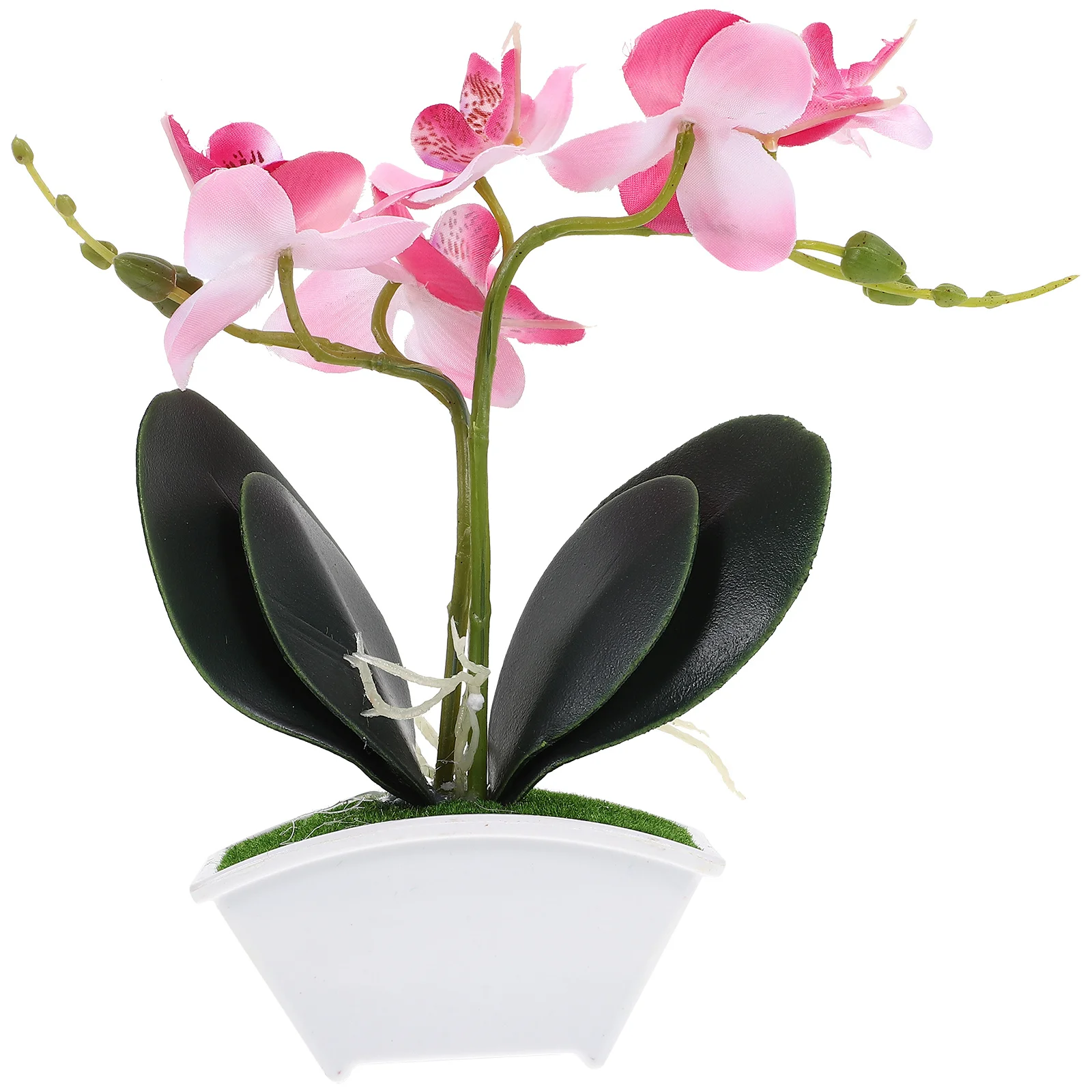

Artificial Orchid Potted Plant Faux Plants For Bathroom Kitchen Decor Spring Decorations Home Orchid Decor Plastic Silk