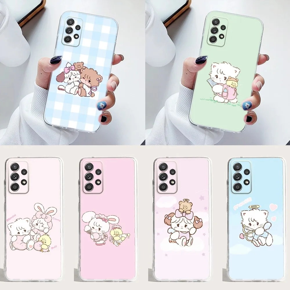 

M-Mikko illustrations Phone Case Transparent for Samsung S30,S23,21,22,20 Ultra,S20 FE lite,S10,9,PIus Note20ultra Case