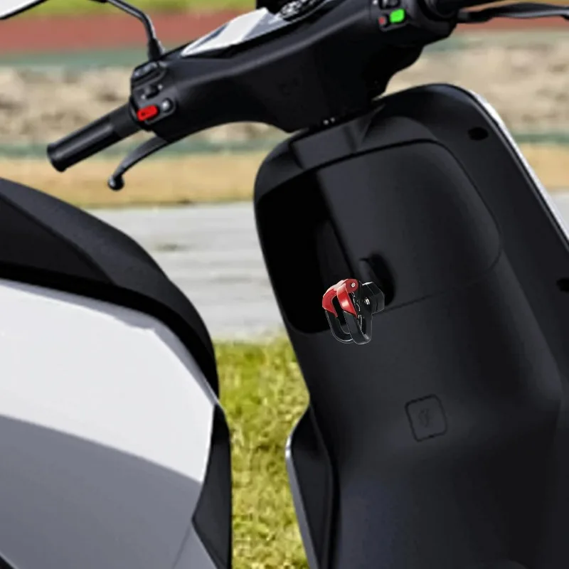 For Universal Motorcycle Helmet Hook Strong Holder Hand Bag Support Double Hook Luggage Bag Hangers Aluminum Electric Bike Hooks