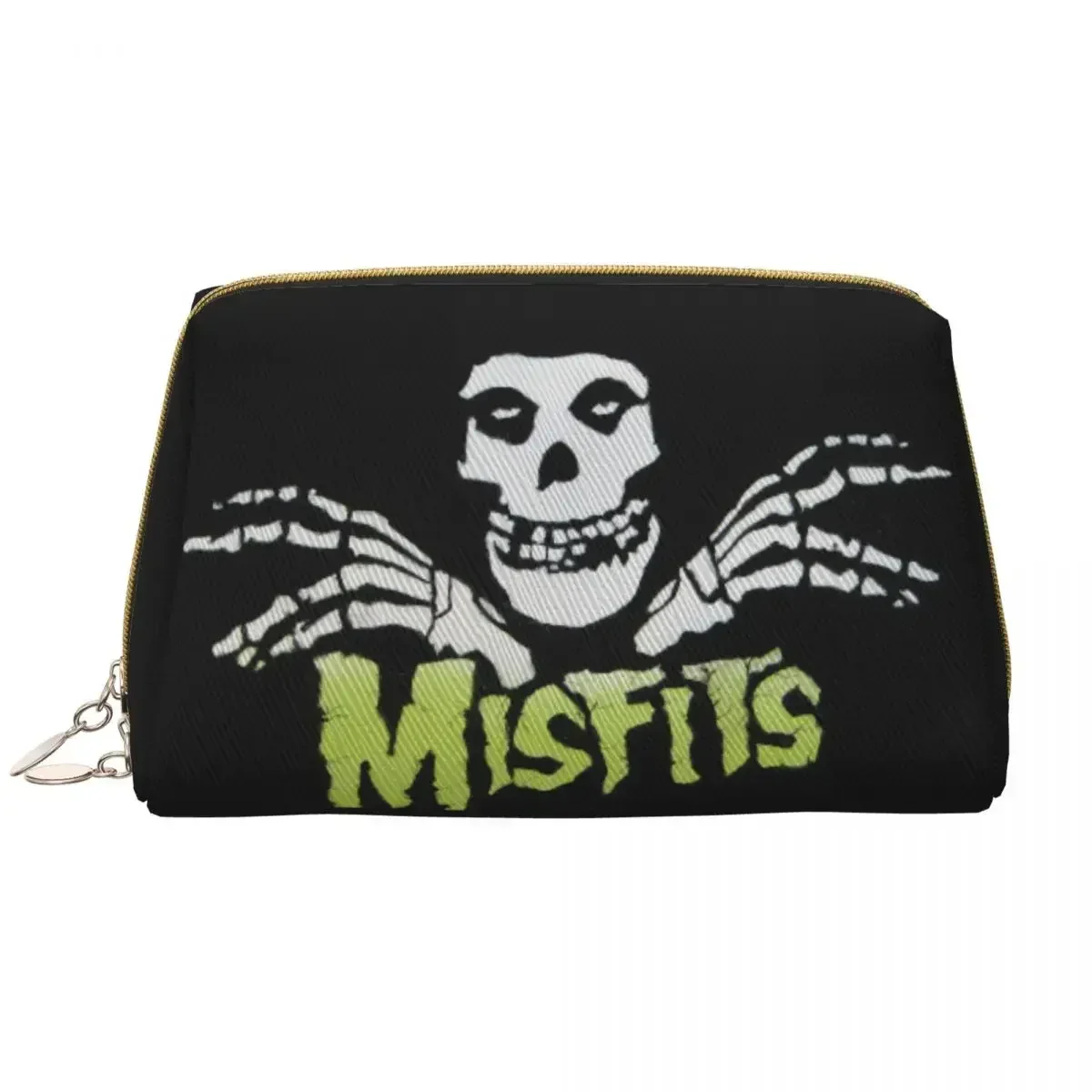 Horror Punk Rock Band Misfits Cosmetic Bag Women Cute Big Capacity Makeup Case Beauty Storage Toiletry Bags