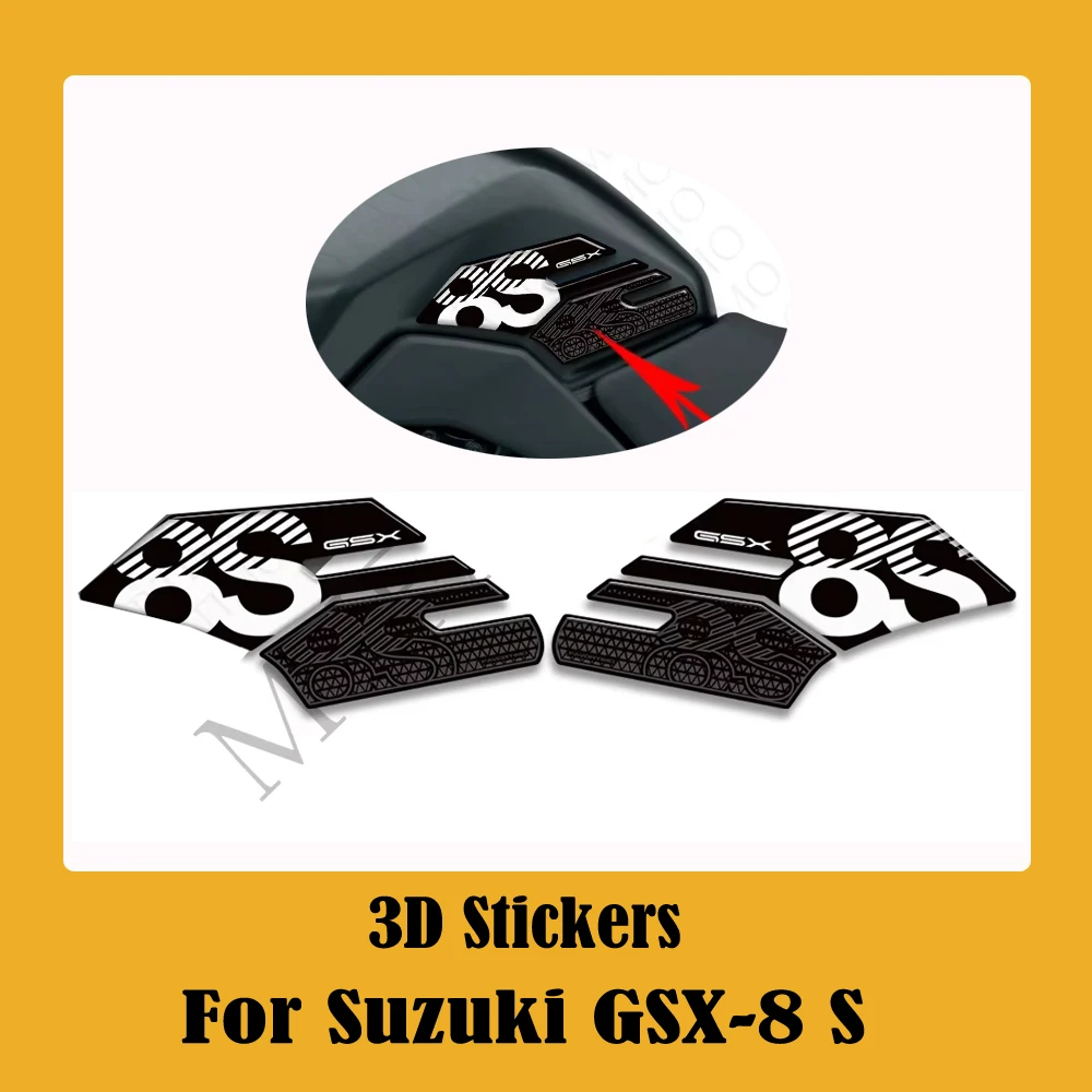 

For Suzuki GSX-8S GSX 8S GSX8S 2023 2024 2024 Protector Tank Pad Side Grips Gas Fuel Oil Kit Knee Stickers Decals Fairing Fender