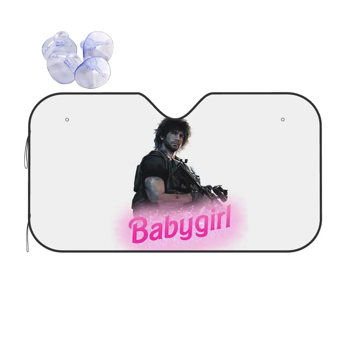 

Carlos Oliveira Babygirl Sunshade Windscreen Car Front Windshield Window Sun Visor Accessories Covers
