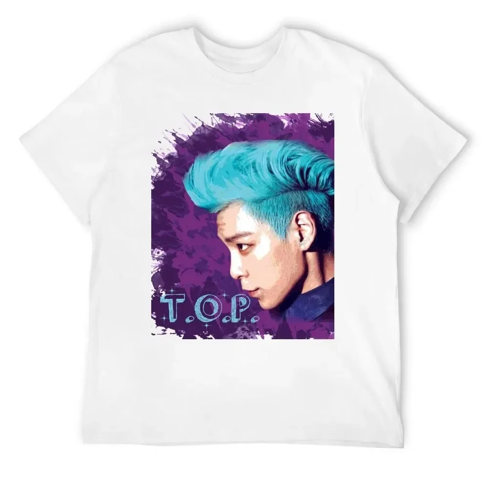 

Популярная модная футболка с принтом Big Bang 2025 года, рубашка с узором, свободная корейская уличная эстетичная одежда, мужская футболка высокого качества